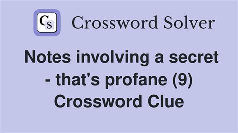 profane crossword clue|profane Crossword Clue